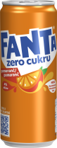 Fanta Orange ZERO v plechovce 0,33L 