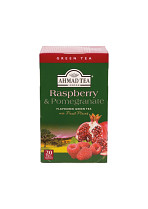 Čaj Ahmad Tea Raspberry & Pomegranate zelený čaj 20 x 2g