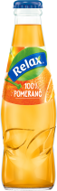 RELAX džus 100% 15x200ml Pomeranč - sklo     