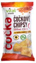 Chipsy Vital Snack Čočkové bez lepku 65 g Sweet chilli