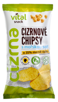 Chipsy Vital Snack Cizrnové bez lepku 65 g Mořská sůl
