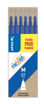 Náplň do roller gel. Pilot FriXion BLS-FR-7 modrá SET 6 KUSŮ