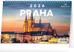 Kalendář stolní Miluju Prahu 2026