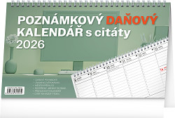 Kalendář Poznámkový daňový s citáty 2026