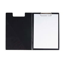 Podložka psací/desky s klipem a zakrývací deskou PVC A5 černé
