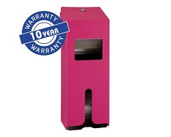 Zásobník Merida Stella Economy na vložky a tampóny nerez mat/fuchsiová