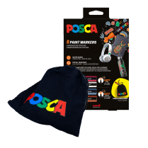 Popisovač POSCA sada 8 kusů s bavlněným pytlíkem Posca II