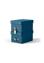 Úložný box Leitz Puro, karton, velikost S, 2 ks námořnická modrá