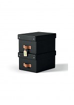 Úložný box Leitz Puro, karton, velikost S, 2 ks černý