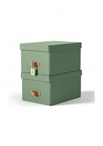 Úložný box Leitz Puro, karton, velikost M, 2 ks zelený
