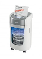 Skartovačka papíru Leitz IQ OptiMax 225, mikrořez, P5, 15L - bílá 