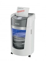 Skartovačka papíru Leitz IQ OptiMax 550 Office, mikrořez, P5, 35L - bílá 