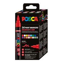 Popisovač POSCA PC-5BR, 1-4 mm sada 16 kusů 