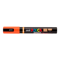 Popisovač POSCA PC-5BR poloohebný štětcový hrot 1-4 mm oranžová 4