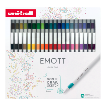 Fine liner UNI EMOTT sada č. 1 Collection Set 40 kusů   