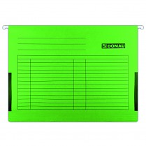 Závěsné kapsy/desky s bočnicemi DONAU karton A4 zelené