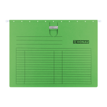 Závěsné desky s rychlovazačem DONAU karton A4 zelené