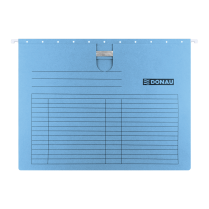 Závěsné desky s rychlovazačem DONAU karton A4 modré