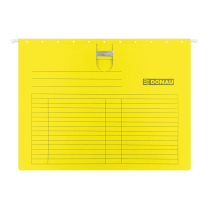 Závěsné desky s rychlovazačem DONAU karton A4 žluté