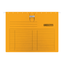 Závěsné desky s rychlovazačem DONAU karton A4 oranžové
