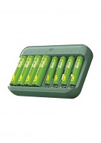 Nabíječka baterií GP Charge & save E822 + 4×AA 1300 mAh + 4×AAA 650 mAh