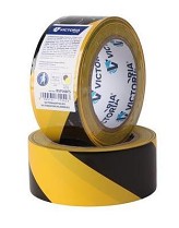 Fólie samolepicí Victoria Facility 48mm x 33m výstražná černo-žlutá  