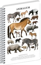 Blok ANIMALIUM - Lichokopytníci A5, boční spirála, čtvereček