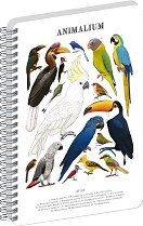 Blok ANIMALIUM - Ptáci A4, boční spirála, čistý