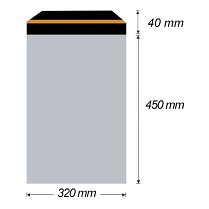Obálka plastová samolepicí 320 x 450 mm + 40 mm x 0,06 mm  50ks 