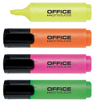 Zvýrazňovač OFFICE Products klínový hrot 2-5mm 4-sada