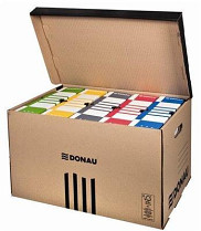 Archivační krabice DONAU 522x370x315mm s víkem hnědá
