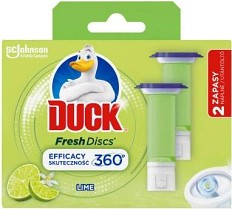 Duck Fresh discs - čistič WC limetka vůně - 2x6x disk - 72ml náhradní náplň