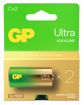 Baterie GP Ultra Alkaline 2ks malé monočlánky 1,5 V