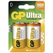 Baterie GP Ultra Alkaline 2ks  velké monočlánky 1,5 V