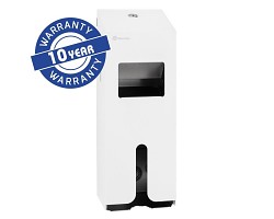 Zásobník Merida Stella na vložky a tampóny nerez mat/bílá