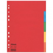 Kartonové barevné rozlišovače Esselte Economy, A4 Mix barev
