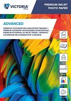 Foto papír VICTORIA "Advanced", pro inkoustové tiskárny, lesklý, A4, 240 g, 50 ks / balení
