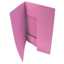 Desky spisové kartonové 3 klopy 253 50ks růžové