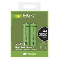 Baterie nabíjecí GP ReCyko+ AA 2600mAh NiMH 2ks 