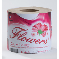 Toaletní papír Flowers Classic 64 rol. 1-vrstvý bílý