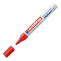 Popisovač lakový Edding 750 červený 2-4mm červený
