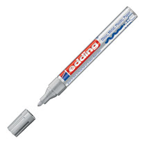 Popisovač lakový Edding 750 stříbrný 2-4mm stříbrný