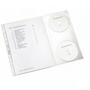 Plastové kapsy na CD Leitz Combo A4 Čirá
