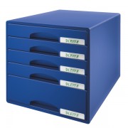 Zásuvkový box Leitz Plus 5 zásuvek Modrá