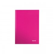 Zápisník s tvrdými deskami Leitz WOW A5 Metalická růžová čtvereček DOPRODEJ!!!