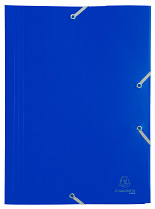 Desky spisové se 3 klopami a gumičkou Exacompta Opak PP A4 maxi modré
