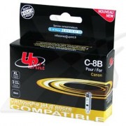 UPrint kompatibilní ink s CLI8BK, black, 14ml, C-8B, pro Canon iP4200, iP5200, iP5200R, MP500, MP800