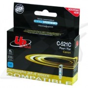 UPrint kompatibilní ink s CLI521C, cyan, 10,5ml, C-521C, pro Canon iP3600, iP4600, MP620, MP630, MP980