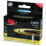 UPrint kompatibilní ink s CLI521Y, yellow, 10,5ml, C-521Y, pro Canon iP3600, iP4600, MP620, MP630, MP980