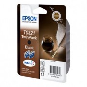 Epson originální ink C13T032142, black, 2ks, Epson Stylus Color C80, C82, C70, CX5200, CX5400